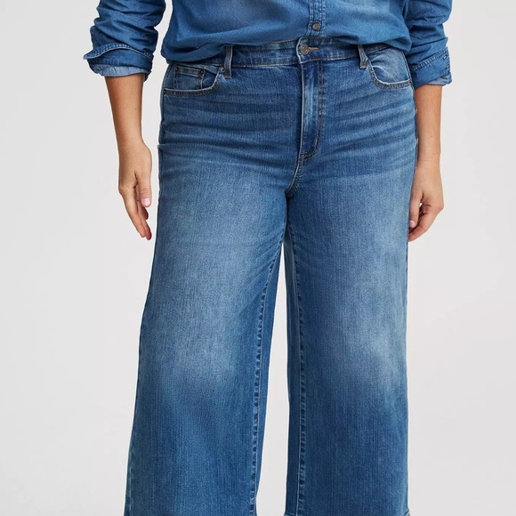 Lane Bryant Denim - Lane Bryant Wide Leg Crop Jean NWT Size 18